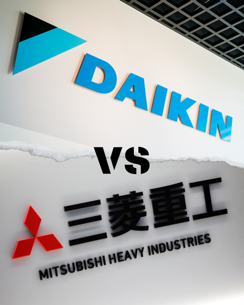 Daikin VS Mitsubishi Heavy strijd